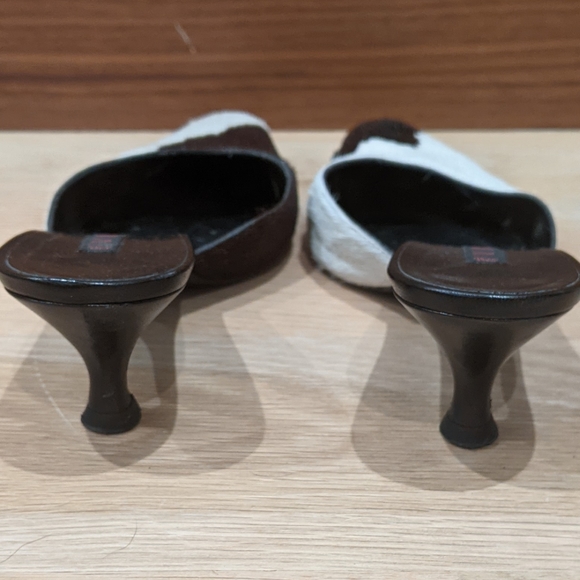 Vicini vintage cow print kitten heel mules - Picture 2 of 10